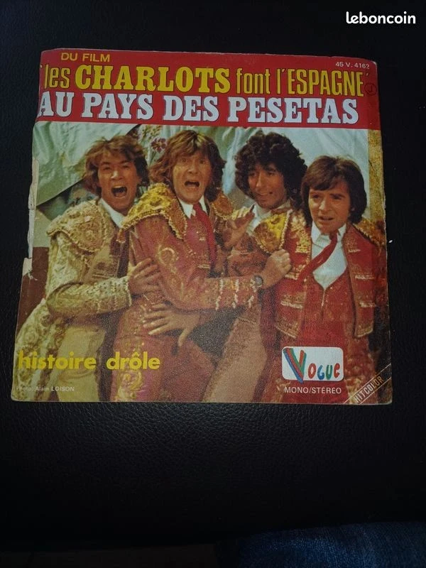 45rpm vinyl record les Charlot font l Espagne au pays des pesetas – photo 2